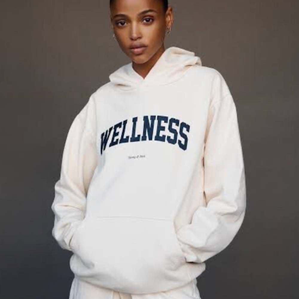 Sporty And Rich Wellness Ivy Hoodie | Size M | Cream